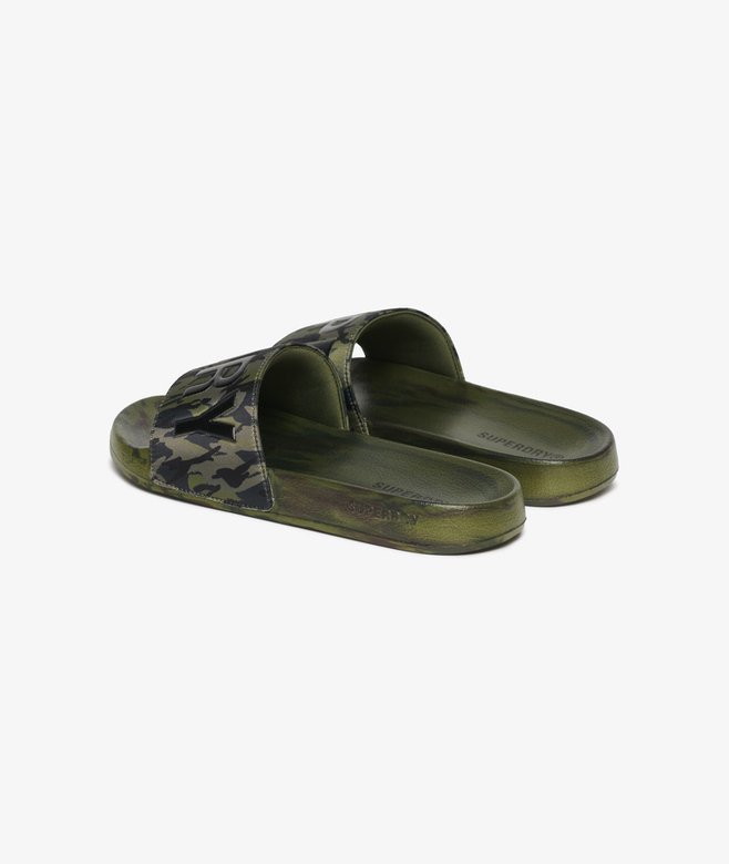 superdry Chanclas de piscina con estampado de camuflaje Core Oferta especial