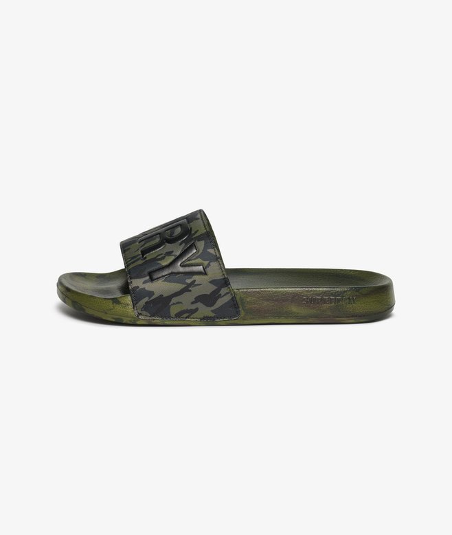 superdry Chanclas de piscina con estampado de camuflaje Core Oferta especial