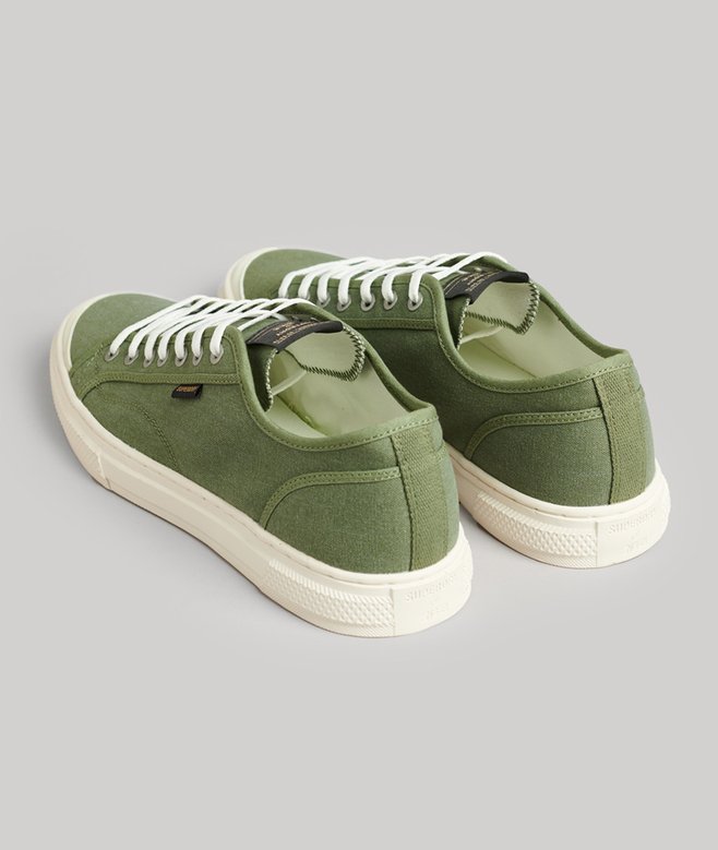superdry Zapatillas deportivas veganas de lona y caña baja Promoción trimestral