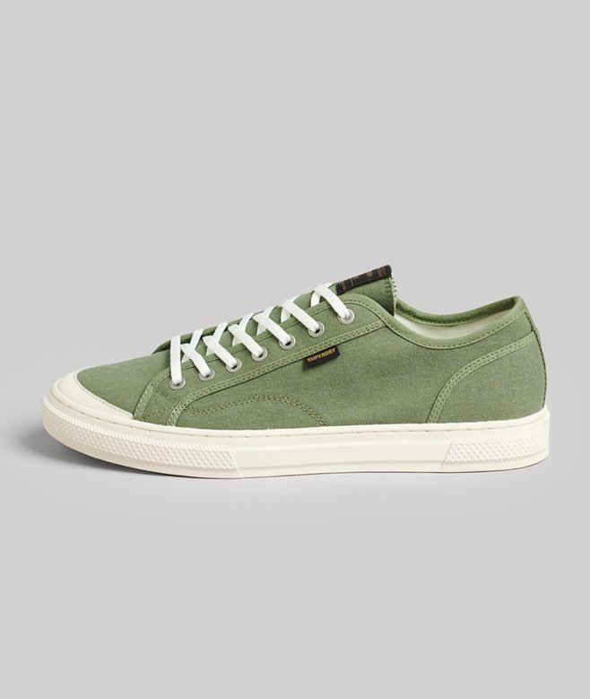 superdry Zapatillas deportivas veganas de lona y caña baja Promoción trimestral