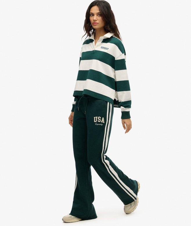superdry Joggers acampanados con rayas Athletic Essentials Precio ultrabajo