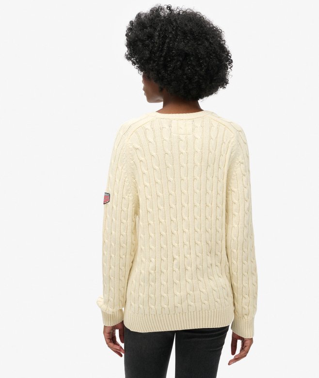 superdry Jersey holgado de punto trenzado 2025