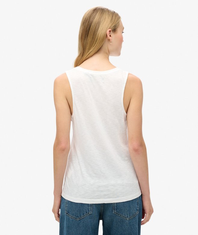 superdry Camiseta sin mangas con amplio escote redondo Venta caliente