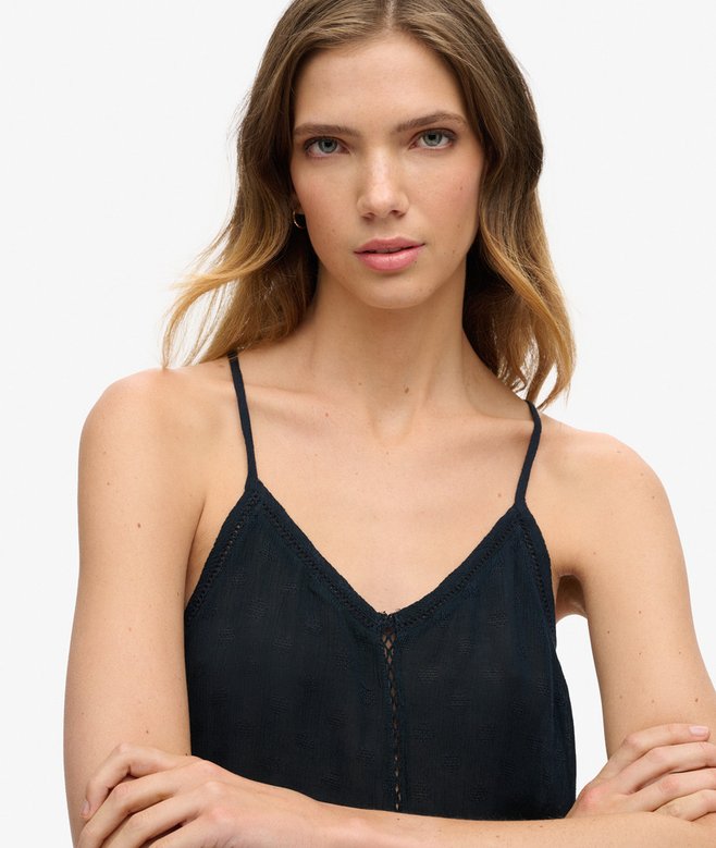 superdry Camiseta de tirantes con ribete escalonado Rebajas online