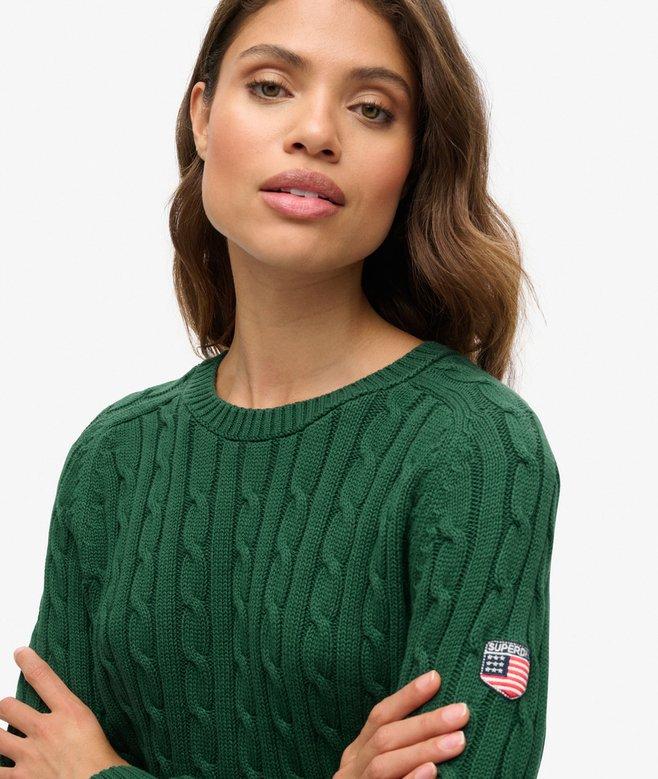 superdry Jersey holgado de punto trenzado Envío gratis