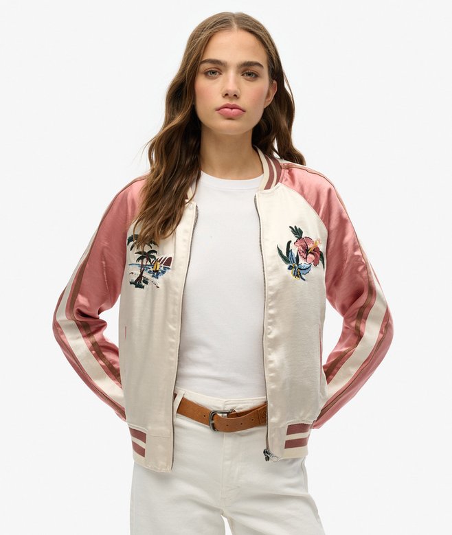 superdry Cazadora bómber con bordado de Suikajan Oferta especial