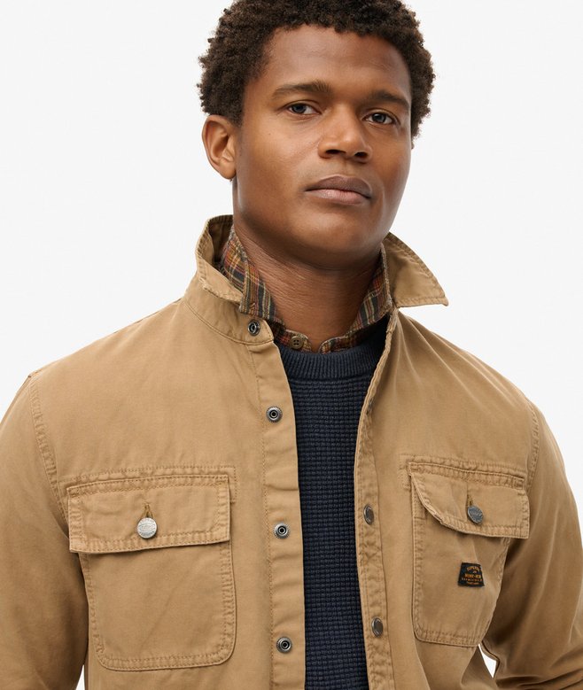 superdry Sobrecamisa de lona de algodón orgánico Workwear Últimos 2 días