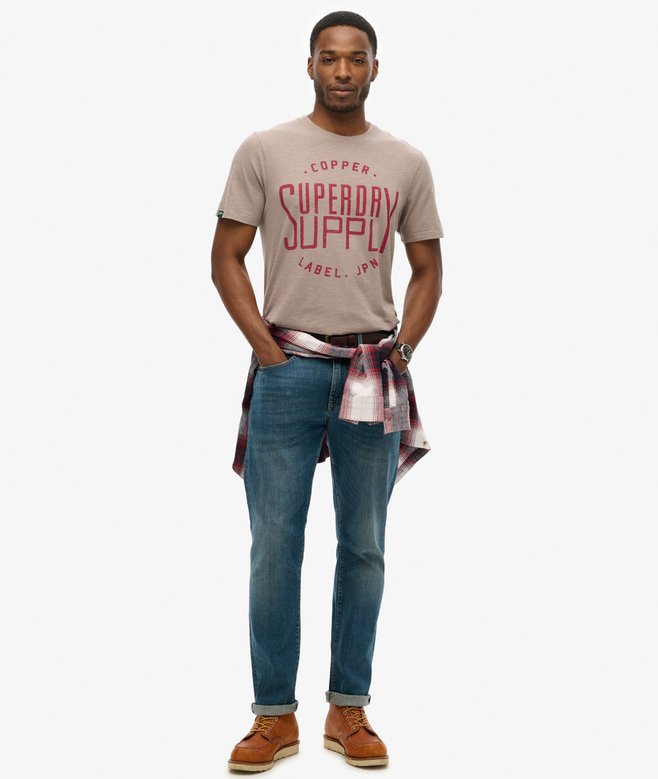 superdry Camiseta Workwear de la gama Copper Label Oferta especial de fábrica