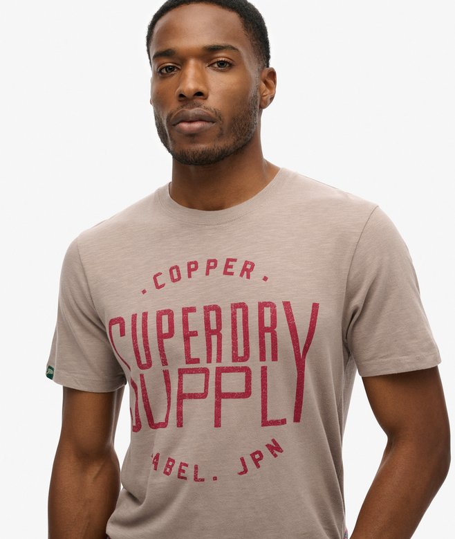 superdry Camiseta Workwear de la gama Copper Label Oferta especial de fábrica