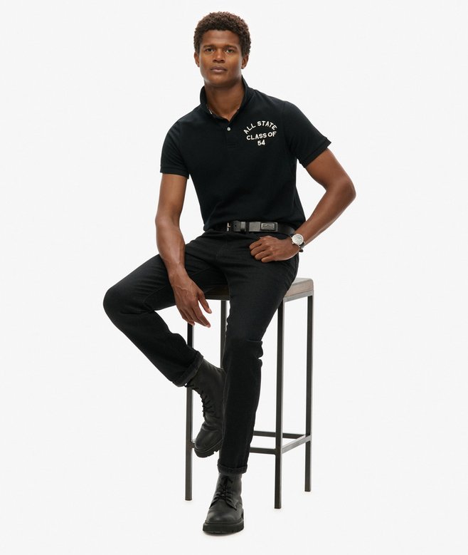 superdry Polo de manga corta y algodón orgánico Superstate Liquidación