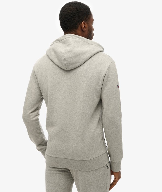 superdry Sudadera lisa con capucha y cremallera Última moda