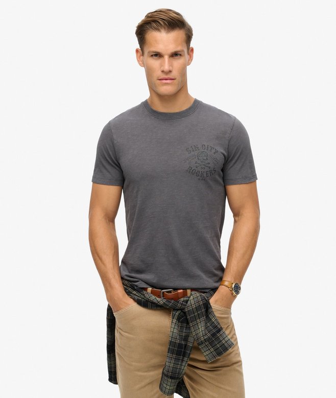 superdry Camiseta gráfica Retro Rocker Descuento por venta flash