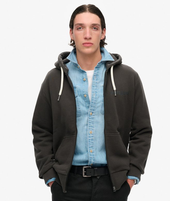 superdry Sudadera con capucha cremallera y gráfico con motivo de tatuaje Ofertas especiales
