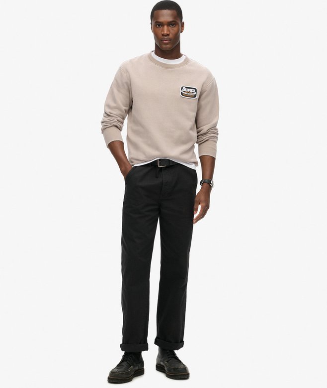 superdry Sudadera de corte holgado y cuello redondo Mechanic Grandes ahorros