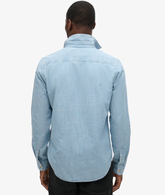 superdry Camisa de manga larga de algodón Workwear Outlet