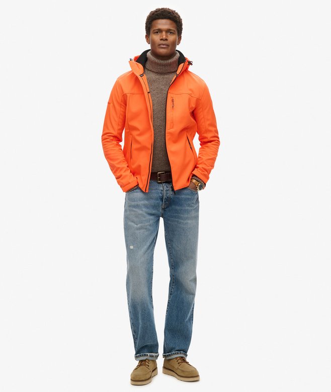 superdry Chaqueta con capucha de tejido softshell Trekker Descuento
