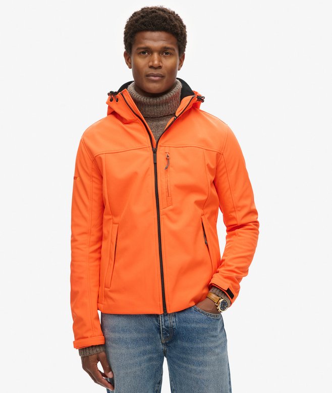 superdry Chaqueta con capucha de tejido softshell Trekker Descuento