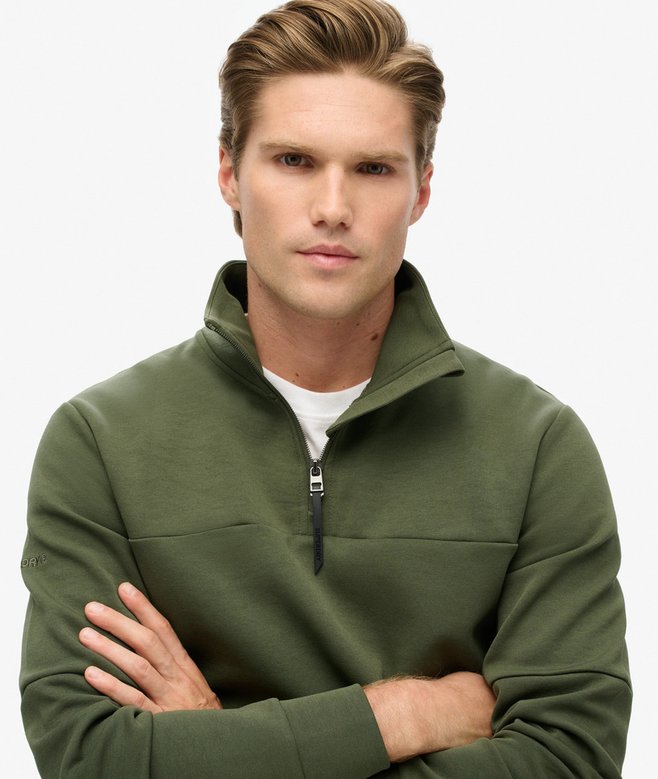 superdry Sudadera suelta con media cremallera Tech Mejor oferta