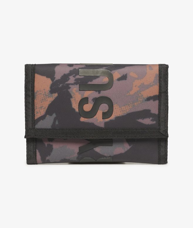 superdry Cartera plegable de lona de diseño tríptico