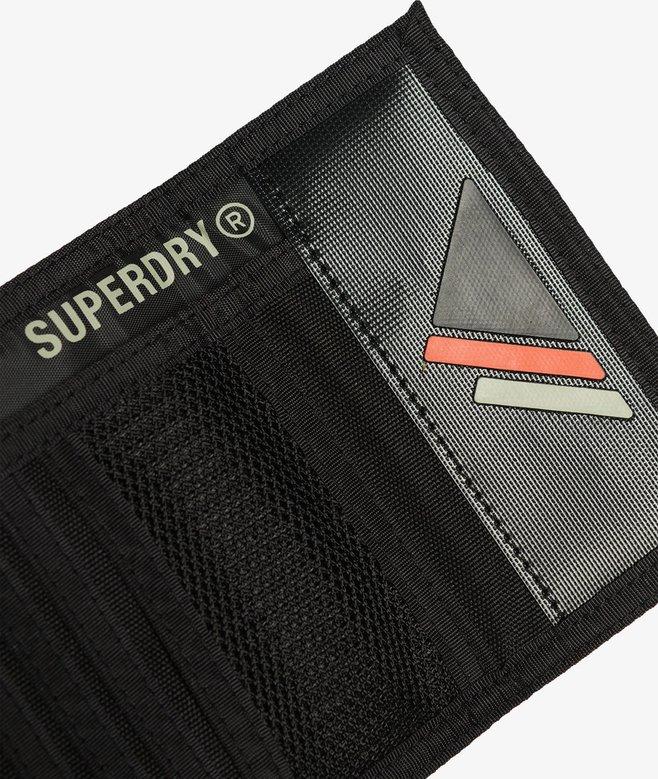 superdry Cartera plegable de lona de diseño tríptico Descuento por venta flash
