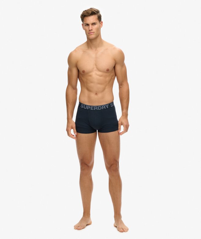 superdry Pack de tres calzoncillos de corte clásico de algodón orgánico Ofertas especiales