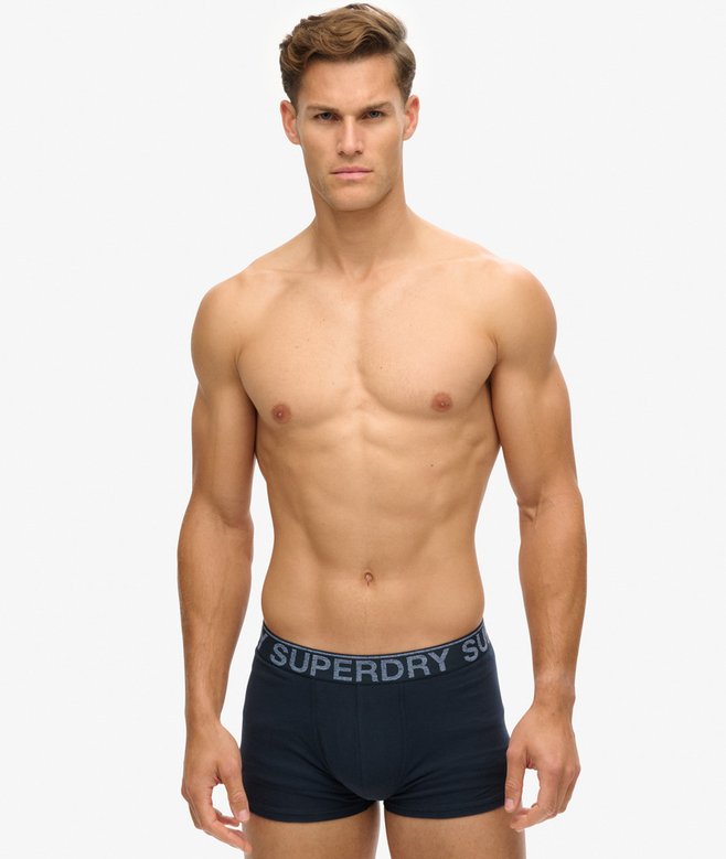 superdry Pack de tres calzoncillos de corte clásico de algodón orgánico Ofertas especiales