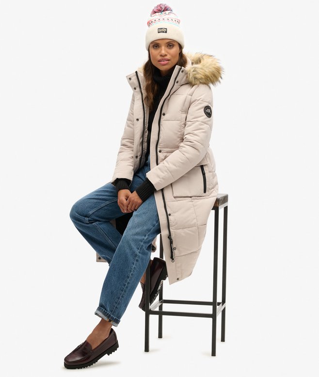 superdry Gorro de punto estampado Rebajas de fin de temporada