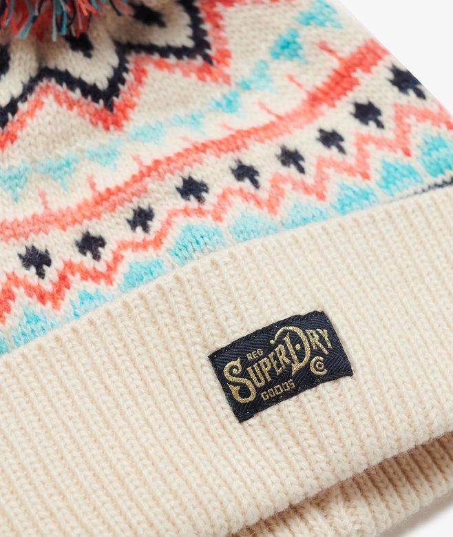 superdry Gorro de punto estampado Rebajas de fin de temporada