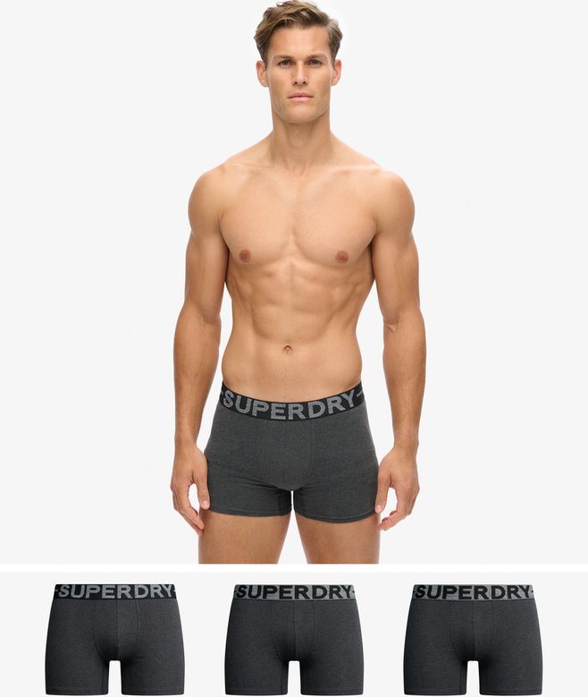 superdry Pack de 3 calzoncillos bóxer de algodón orgánico