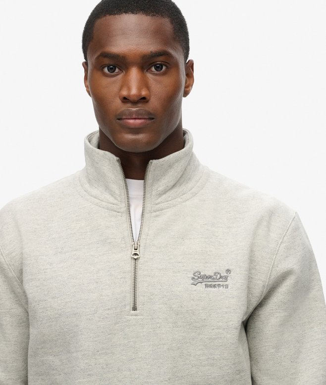 superdry Sudadera con cuello panadero con logotipo Essential Rebajas online
