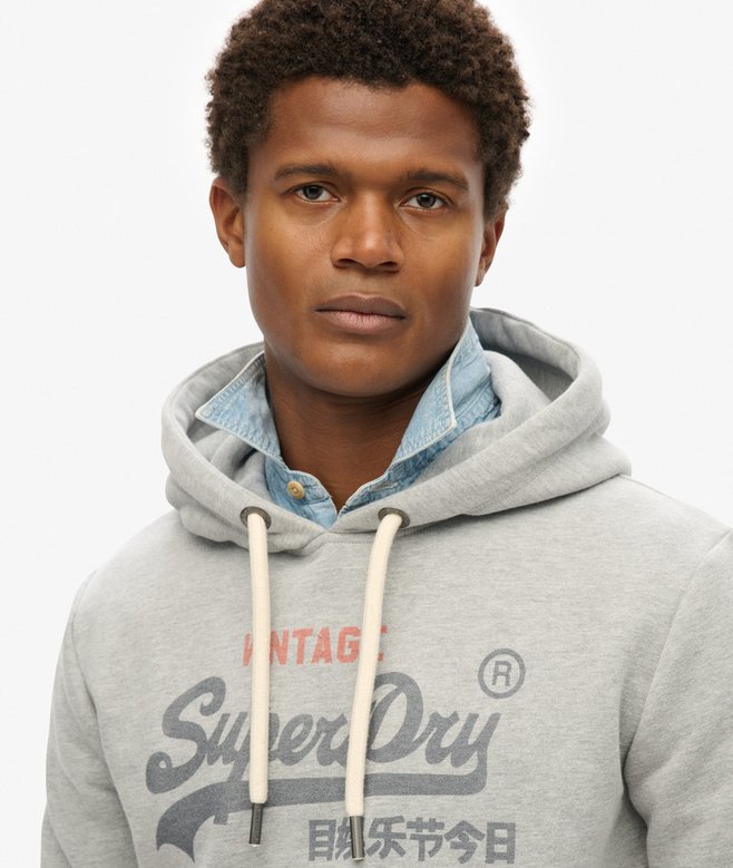 superdry Sudadera de corte relajado con capucha y logo Vintage Heritage Rebajas top