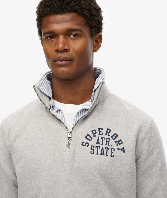 superdry Sudadera con media cremallera Athletic Essentials Promoción por tiempo limitado