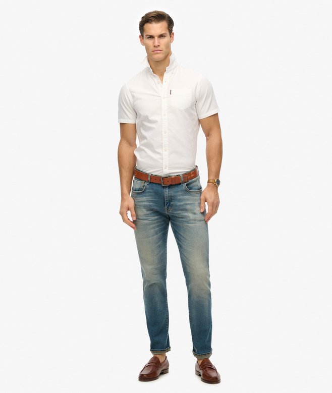 superdry Camisa Oxford de manga corta Promoción trimestral