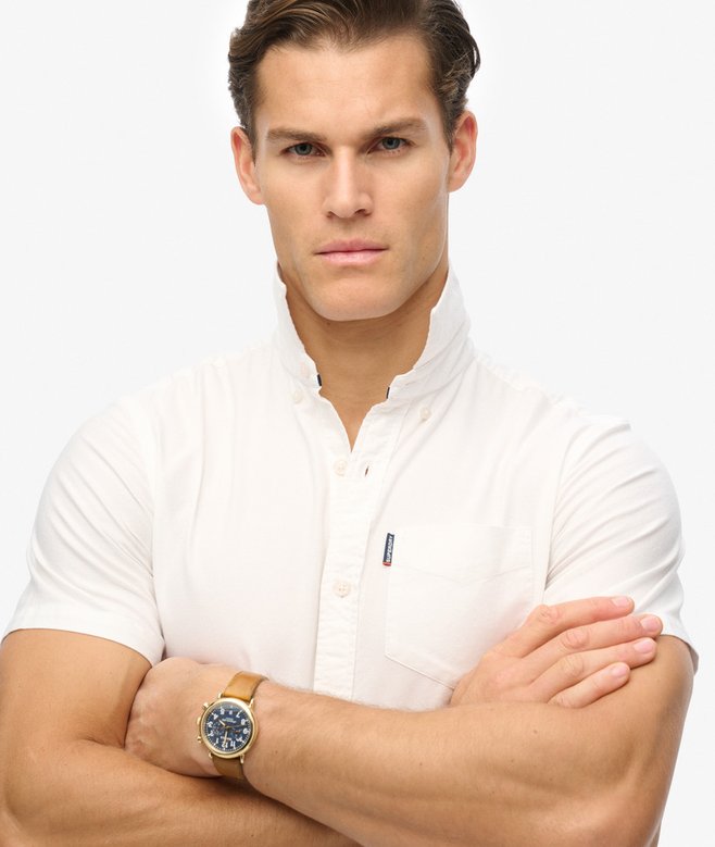 superdry Camisa Oxford de manga corta Promoción trimestral