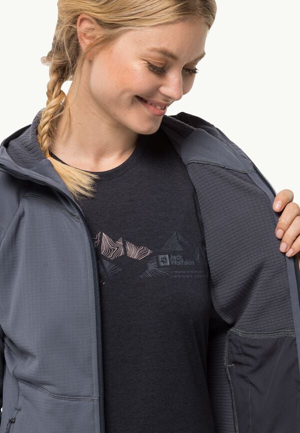 Jack Wolfskin Kolbenberg Hooded Fz W Solo hoy