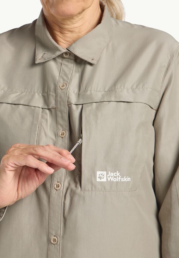 Jack Wolfskin Barrier Ls Shirt W Envío internacional gratuito