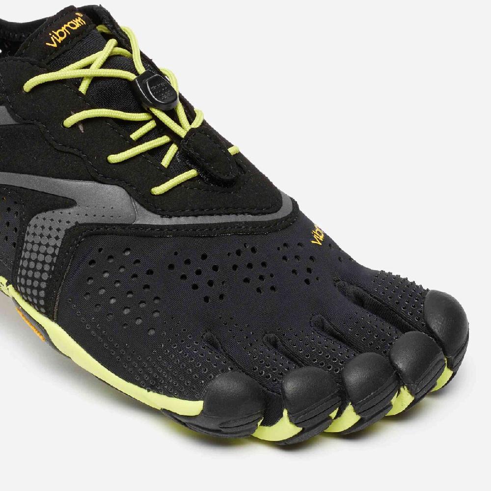vibram V-Run Hombre Black / Yellow Rebajas de fin de temporada