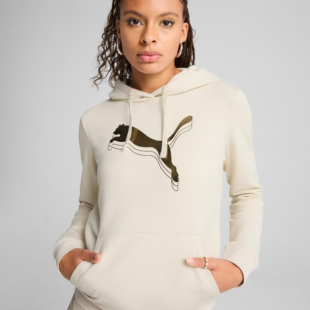 Puma Sudadera con capucha ESS METALLIC para mujer Outlet online