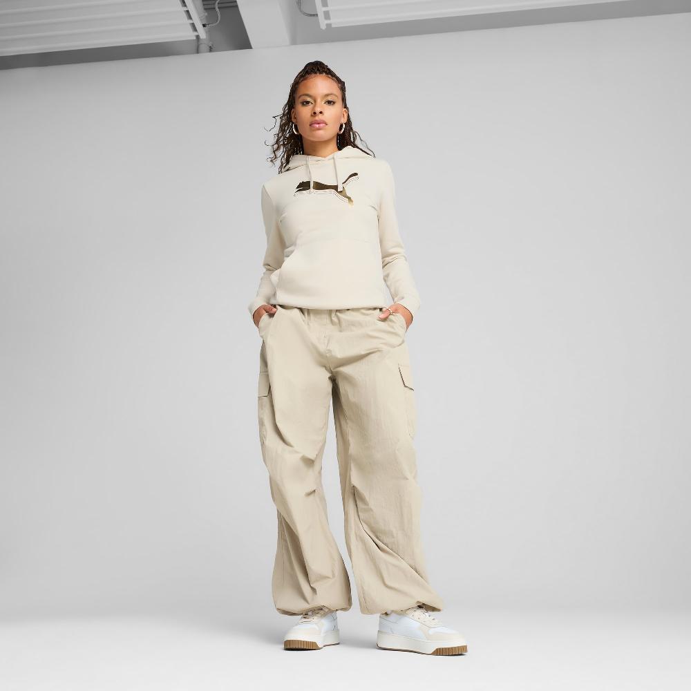 Puma Sudadera con capucha ESS METALLIC para mujer Outlet online