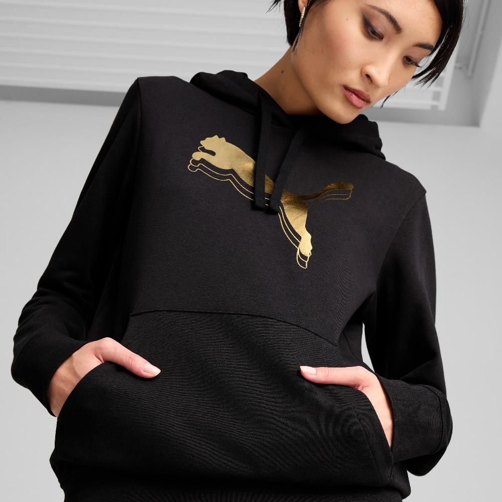 Puma Sudadera con capucha ESS METALLIC para mujer Rebajas