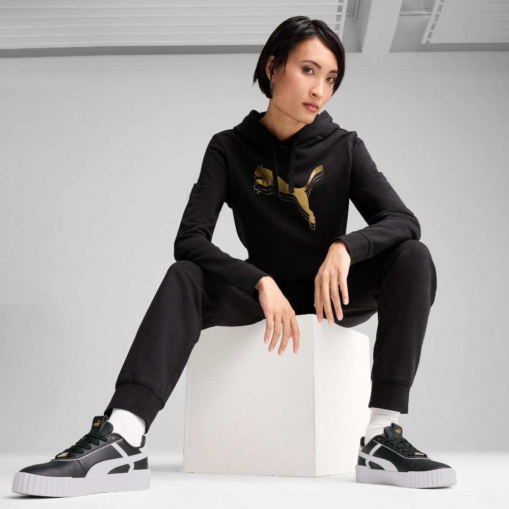 Puma Sudadera con capucha ESS METALLIC para mujer Rebajas