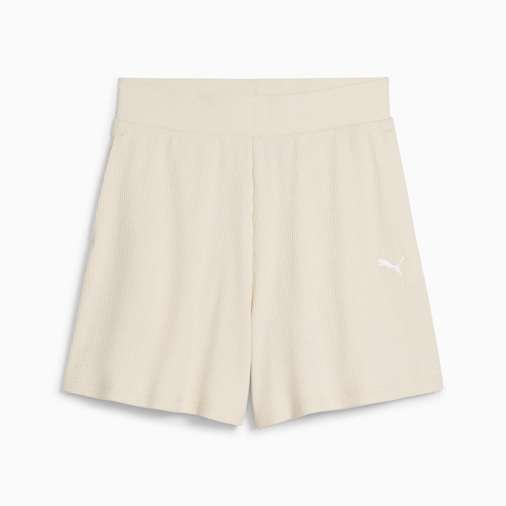 Puma Shorts de canalé tiro alto ESS ELEVATED 5" para mujer Solo hoy