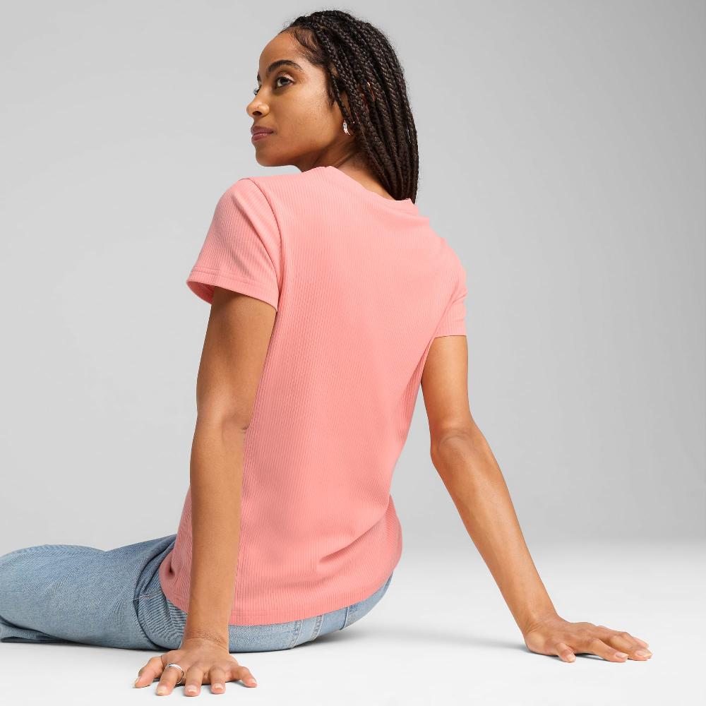 Puma Camiseta de canalé ESS ELEVATED para mujer Liquidación