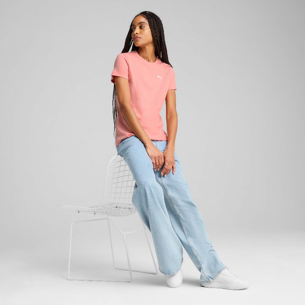 Puma Camiseta de canalé ESS ELEVATED para mujer Liquidación