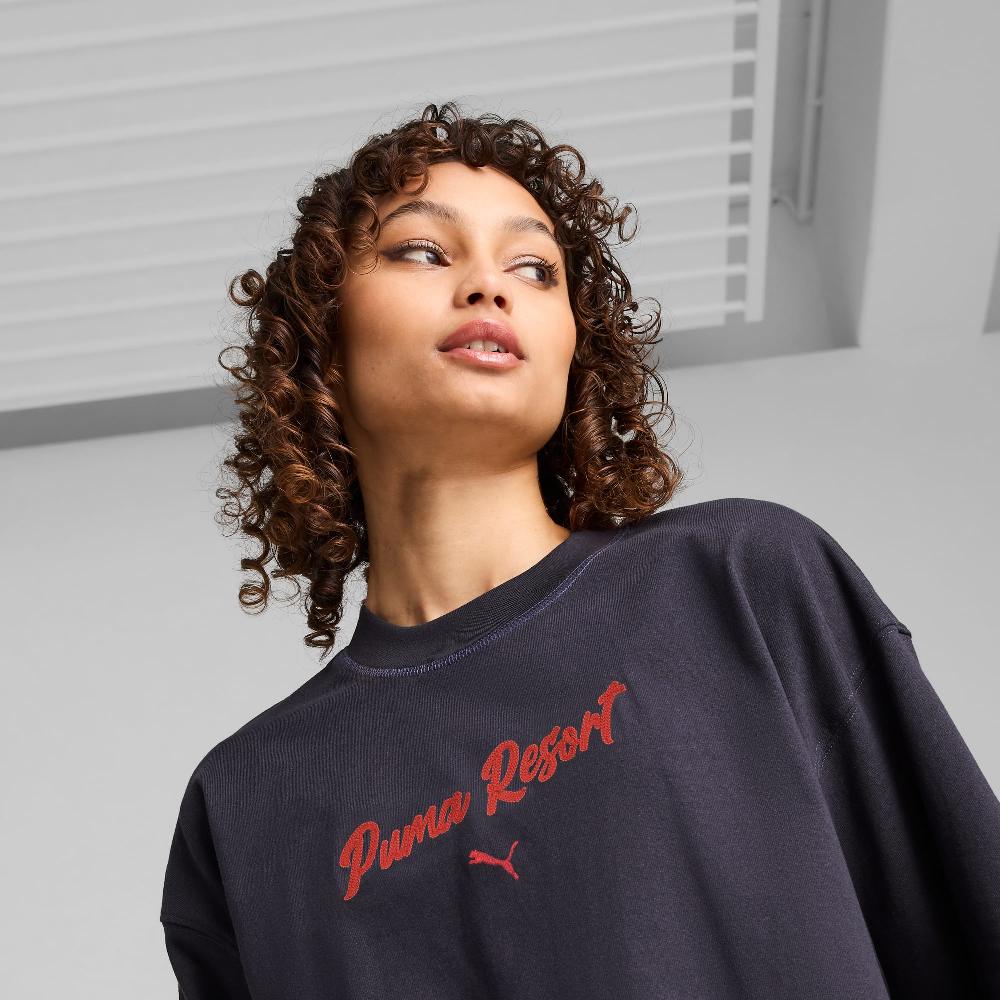 Puma Camiseta estampada extragrande PREMIUM ESS unisex Precios de Black Friday