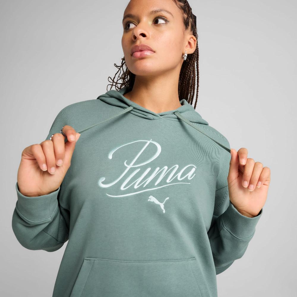 Puma Sudadera con capucha ESS SCRIPT Comfort para mujer Rebajas de fin de temporada