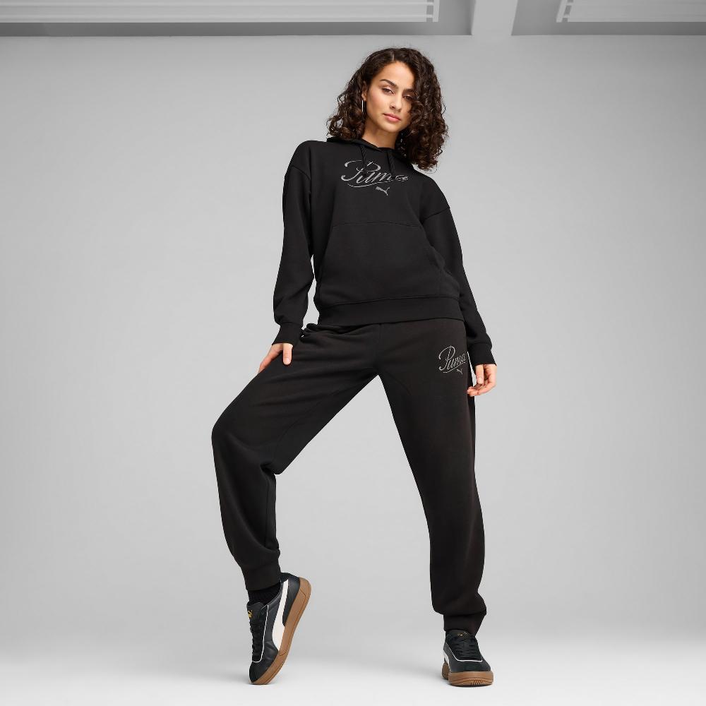 Puma Sudadera con capucha ESS SCRIPT Comfort para mujer Precio ultrabajo