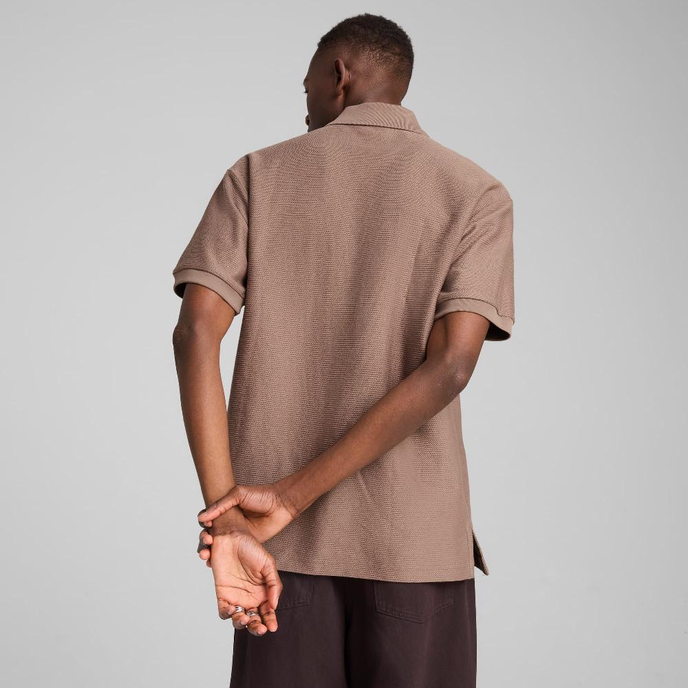 Puma Polo de jacquard holgado PREMIUM ESS unisex Ahorra y exporta