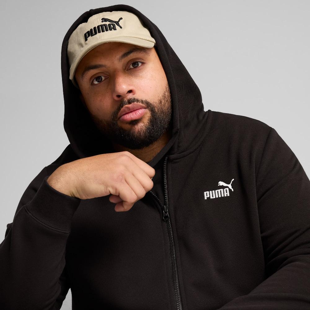 Puma Sudadera con capucha y cremallera Essentials con logo n.º 1 para hombre En oferta